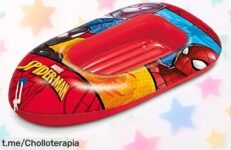 Barca hinchable para bebés Mondo Toys Spiderman, el ofertón perfecto para que los peques floten con seguridad y disfruten a lo grande. ¡No dejes pasar esta ocasión!