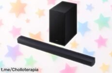 Barra de sonido Samsung HWB450 con subwoofer para disfrutar el sonido como nunca a un precio loco que no te puedes dejar escapar. ¡Hazte con ella y vive la experiencia del cine en casa!