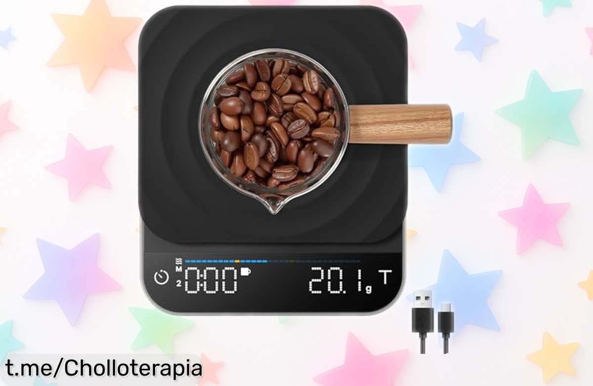 Báscula de café RENPHO con temporizador y precisión, ¡ahora a un precio sorprendente! Prepara el espresso perfecto y despierta tu pasión cafetera hoy mismo.