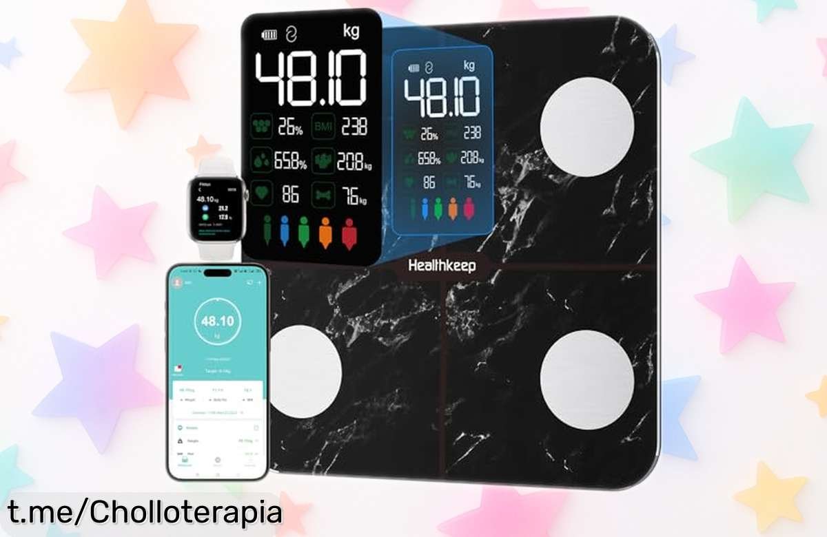 Báscula digital de baño con análisis corporal y Bluetooth, una pasada por un precio de locura que no puedes dejar escapar ¡Empieza tu cambio hoy mismo!