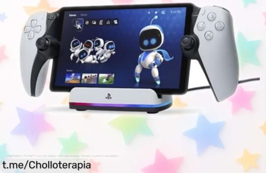 Base de carga magnética PowerA para PlayStation Portal, iluminada y resistente: ¡chollo increíble para tenerlo todo listo a velocidad máxima!
