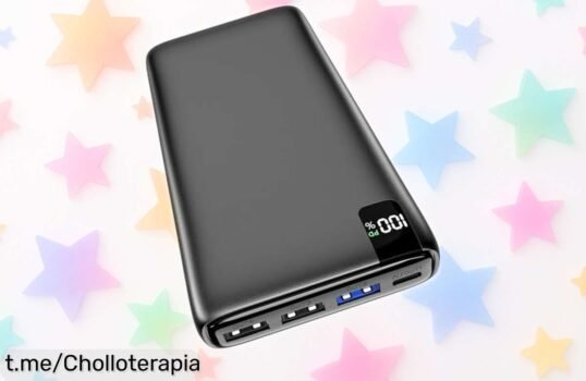 Batería externa ADDTOP Power Bank 26800mAh con carga rápida en solo media hora, ¡un chollo increíble para que tu móvil nunca se quede sin batería! Cómprala ya y mantente conectado.
