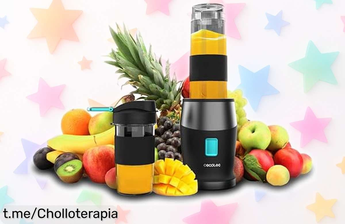 Batidora individual Cecotec Power Titanium 900 Pro: ¡Potente, práctica y a un precio brutal para disfrutar de tus batidos en cualquier lugar! No te quedes sin la tuya.