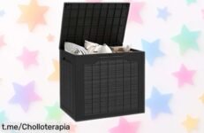 Baúl de almacenaje para exterior Outsunny 97L, el super chollo que todo hogar necesita: resguarda tus cosas a buen recaudo y con montaje rapidísimo. ¡Aprovecha esta oferta loca ya!