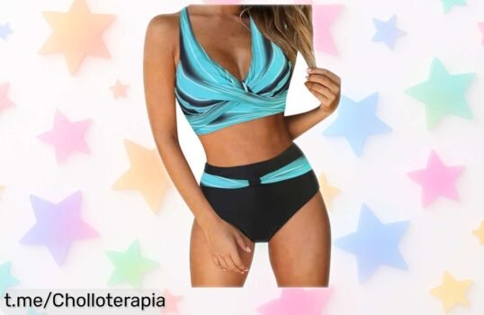 Bikini de mujer con estampado floral y control de vientre, ¡ofertón espectacular que realza tu figura! Aprovecha la oportunidad y luce fabulosa en tus días de playa.