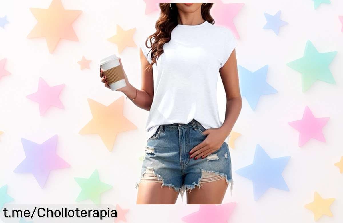 Blusa blanca básica SENBATU, con cuello redondo y estilo moderno: ¡ofertón irresistible que hará brillar tu look en la oficina o el fin de semana! No te quedes sin la tuya.