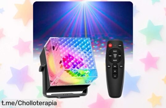 Bola de discoteca RGB que baila al son de tu música: un chollo perfecto para animar cualquier fiesta y crear momentos inolvidables, ¡no te quedes sin la tuya!
