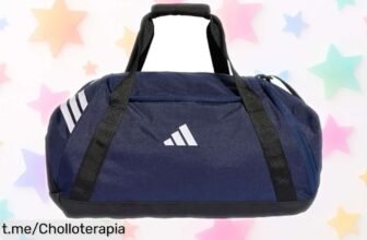 Bolsa de deporte adidas Tiro mediana a precio loco: resistente, con cremallera y un ofertón que hará que tus entrenos sean más fáciles y cómodos. ¡No te lo pierdas ya!