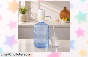 Bomba eléctrica recargable USBC para garrafas de agua, ¡el super chollo que hará que beber sea un placer sin líos ni pilas! Hazte con ella antes de que desaparezca.
