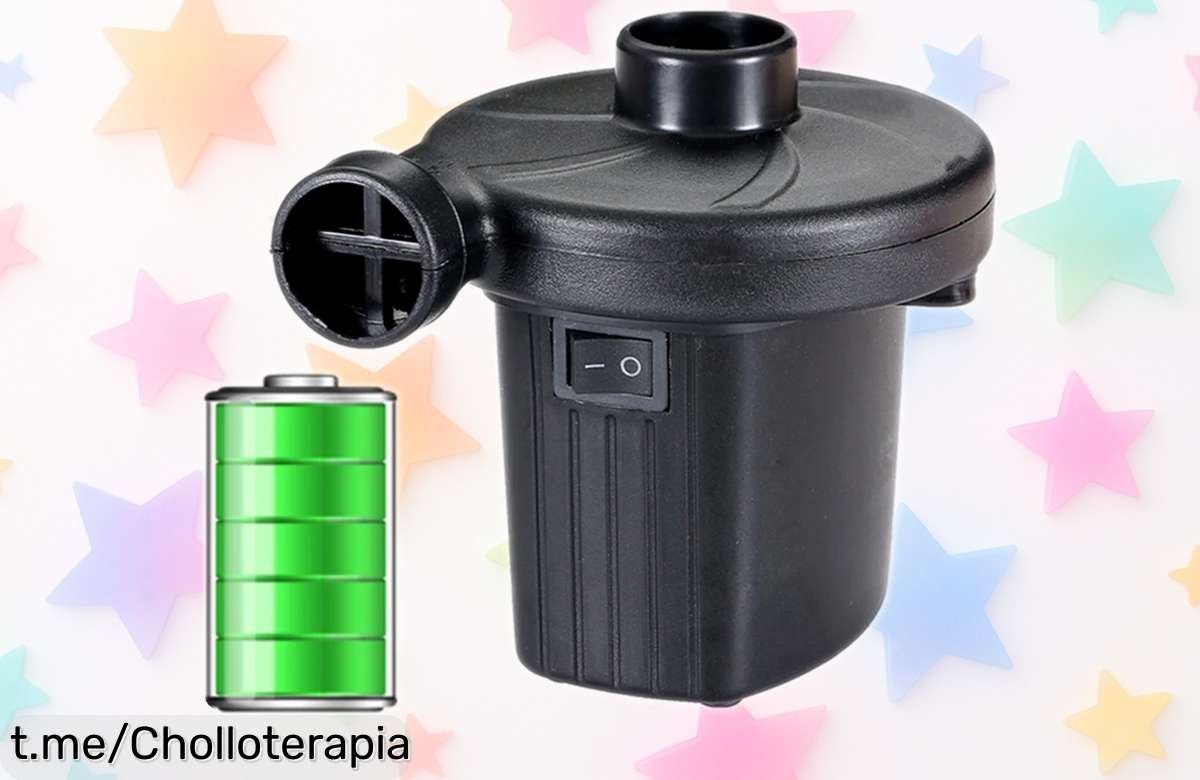 Bomba inflable eléctrica EAFC 220V/12V con 3 boquillas, ideal para tus días de acampada. Oportunidad única: llévala a casa y disfruta al máximo cada momento fuera.