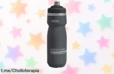 Botella Camelbak Podium Chill 620ml a precio locazo, perfecta para hidratarte sin líos en ruta; aprovecha este ofertón antes de que se acabe.