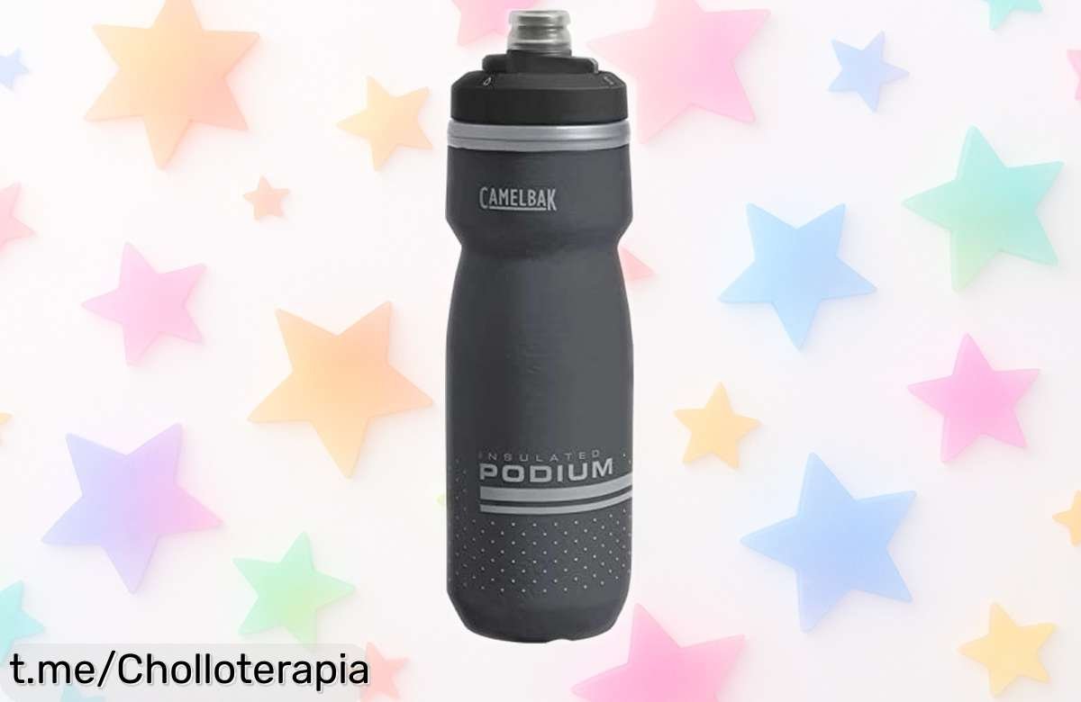 Botella Camelbak Podium Chill 620ml a precio locazo, perfecta para hidratarte sin líos en ruta; aprovecha este ofertón antes de que se acabe.