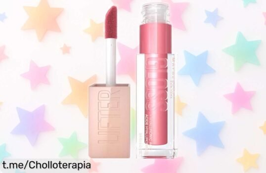 Brillo de labios Maybelline New York con ácido hialurónico, ¡ofertón que no puedes dejar escapar para lucir unos labios irresistibles todo el día!