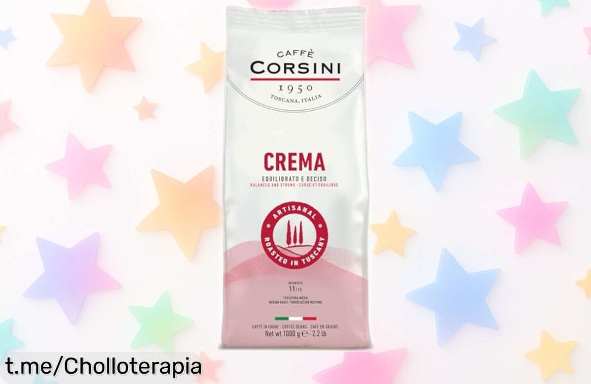 Café en grano Caffè Corsini de 1 kg, sabor intenso y equilibrado que despierta tu paladar a un precio loco ¡No pierdas la ocasión de disfrutarlo ya!