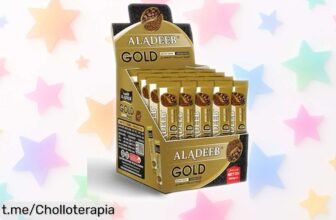 Café instantáneo ALADEEB Gold en 48 sobres, ¡un sabor intenso que no falla! Aprovecha este chollazo y disfruta tu café favorito al instante. Tu momento de energía te espera.