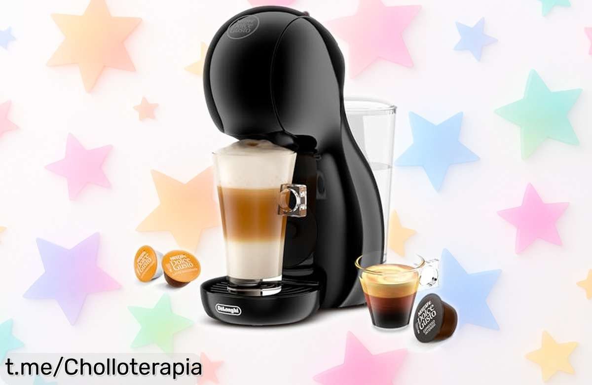 Cafetera De’Longhi Nescafé Dolce Gusto Piccolo XS: chollo para disfrutar de 30 bebidas sorprendentes en casa ¡aprovéchala antes que se acabe!