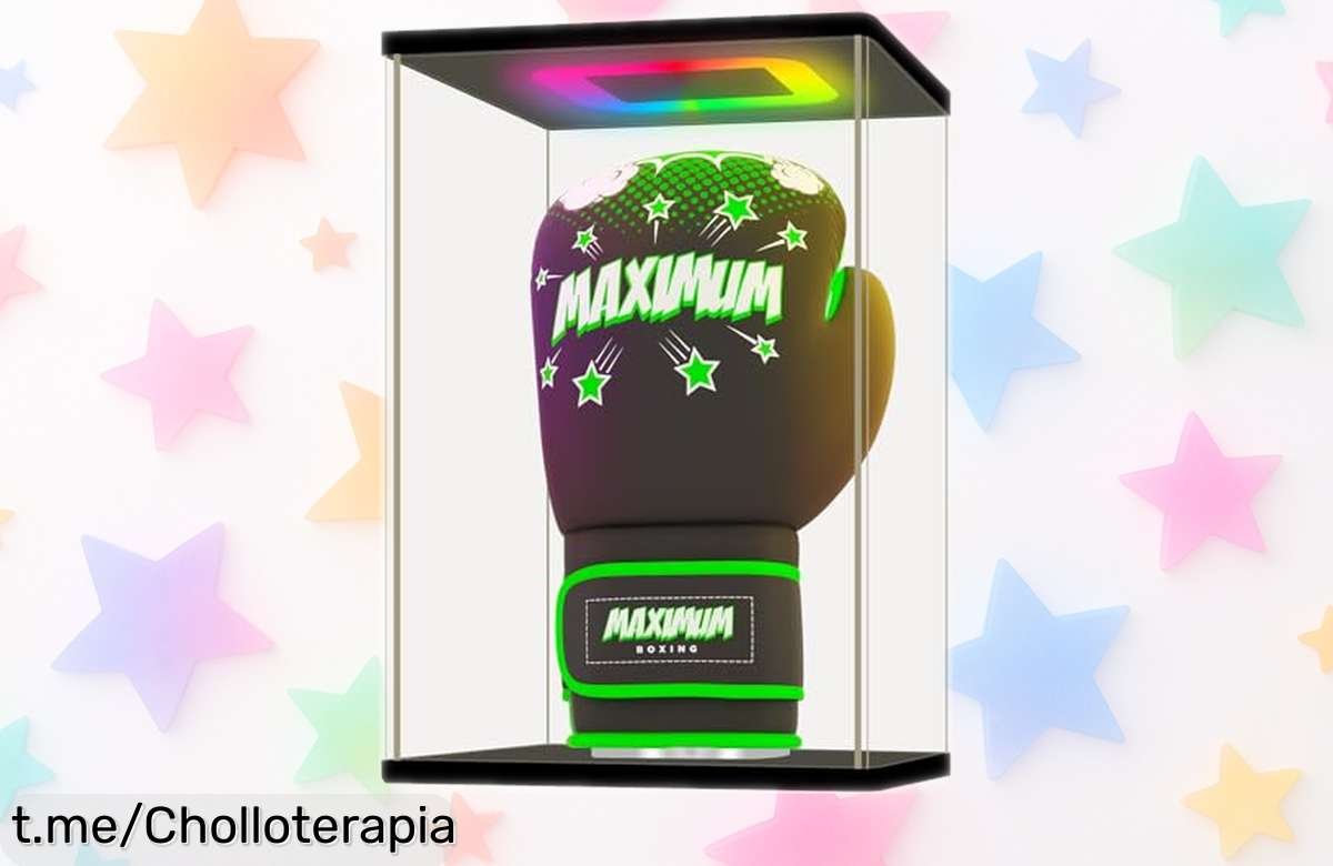 Caja expositora acrílica Nonemey con luz LED espectacular y puerta corredera: ¡Haz brillar tus colecciones en casa a un precio increíble, no dejes pasar esta oferta!