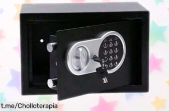 Caja fuerte electrónica Perel compacta para tus joyas y documentos, ¡precio loco que no se repetirá! Protege lo que amas con seguridad máxima y acércate a este chollo exclusivo ahora.