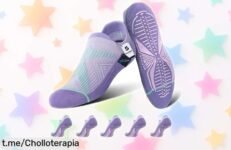 Calcetines antideslizantes BRISIRA para pilates y yoga, pack de 5 pares a precio loco: ¡mantén tus pies frescos y firmes mientras disfrutas del ejercicio! ¡Hazte con ellos ya!
