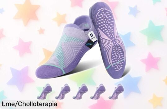 Calcetines antideslizantes BRISIRA para pilates y yoga, pack de 5 pares a precio loco: ¡mantén tus pies frescos y firmes mientras disfrutas del ejercicio! ¡Hazte con ellos ya!