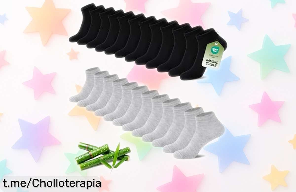Calcetines cortos SukModen en bambú, paquete de 12 o 24 pares, a un precio rebajado que tus pies agradecerán; ¡no dejes escapar esta oferta para estar siempre fresco y cómodo!