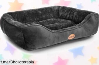 Cama para perros Nobleza, el ofertón que tu peludo necesita: suave, lavable y con borde elevado. Dale un nuevo rinconcito de felicidad a tu mejor amigo antes de que se acabe esta oferta única.