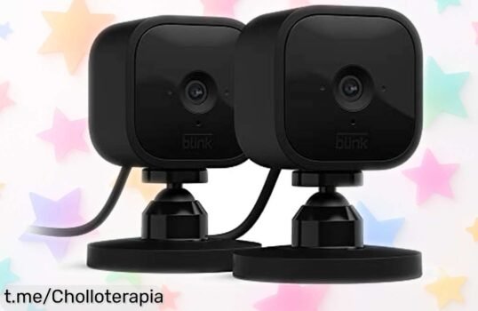 Cámara de seguridad Blink Mini en pack de 2 para proteger tu hogar con vídeo HD y alertas directas a tu móvil, ¡aprovéchate del precio que no vas a creer!