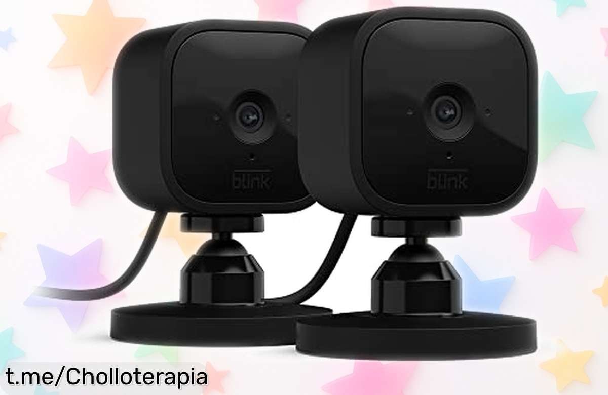 Cámara de seguridad Blink Mini en pack de 2 para proteger tu hogar con vídeo HD y alertas directas a tu móvil, ¡aprovéchate del precio que no vas a creer!