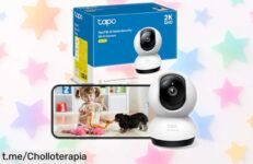 Cámara de vigilancia 360° Tapo C220 con visión nocturna, seguridad total para tu hogar y precios más baratos que un café. ¡Protégete YA antes de que se acabe!