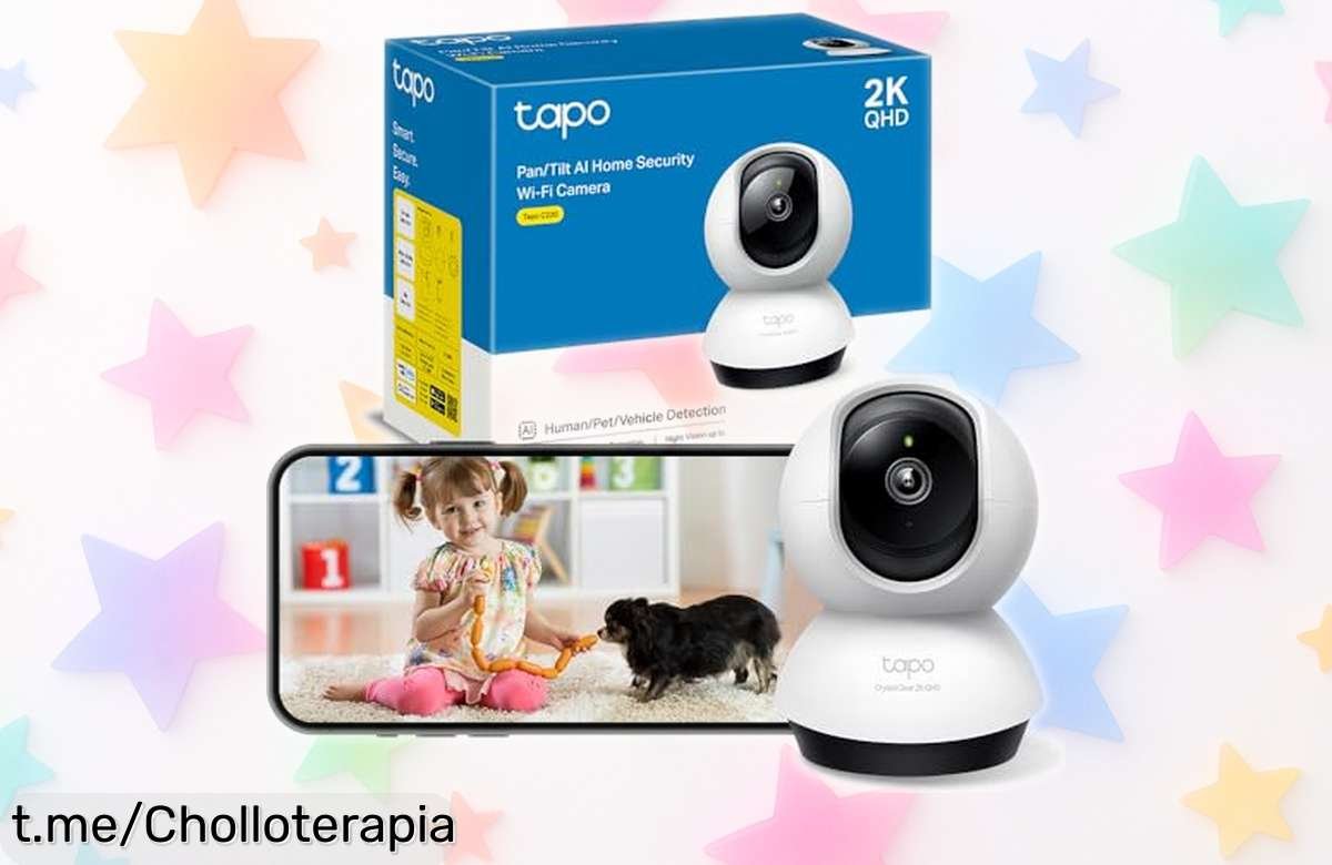 Cámara de vigilancia 360° Tapo C220 con visión nocturna, seguridad total para tu hogar y precios más baratos que un café. ¡Protégete YA antes de que se acabe!