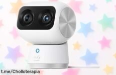 Cámara de vigilancia Eufy Security Indoor CAM S350 con imagen 4K y giro 360° a precio tirado, ¡no te quedes sin la tranquilidad que mereces en casa!