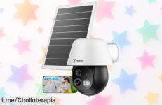 Cámara de vigilancia exterior solar COCOCAM 24/7 con energía gigante y visión IA. No pierdas este chollazo para proteger tu hogar, ¡actúa ya antes que se agote!