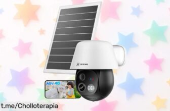 Cámara de vigilancia exterior solar COCOCAM 24/7 con energía gigante y visión IA. No pierdas este chollazo para proteger tu hogar, ¡actúa ya antes que se agote!