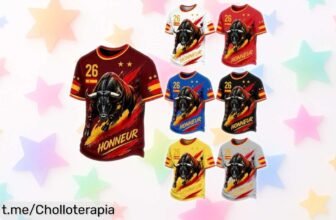 Camiseta España Hombre con 2 Estrellas, oferta increíble: ¡llévala y siente el orgullo en cada paso a un precio de escándalo si añades 2 unidades!