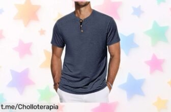 Camiseta Henley de algodón para hombre con bolsillo, estilo auténtico y cómodo a precio de escándalo: ¡aprovéchala antes que se agote!