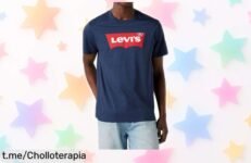 Camiseta Levi's con cuello alto y cremallera fácil para hombre a precio loco, ¡no te pierdas esta oportunidad de lucir increíble!
