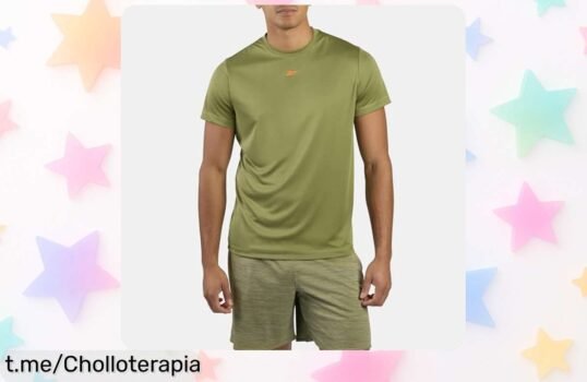 Camiseta Reebok ID Train SS Tech que te mantiene fresquito y libre para entrenar, ¡rebaja loca que no querrás perderte! Prepárate para darlo todo sin límites.