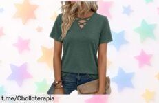 Camiseta Totatuit para mujer con diseño moderno a precio de escándalo que hará brillar tu estilo diario, ¡no te quedes sin la tuya y sorpréndete cada vez que la lleves!
