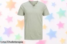 Camiseta básica de algodón JACK & JONES para hombre a precio loco, calidad danesa que molará siempre. ¡No pierdas esta oferta y luce increíble ahora!