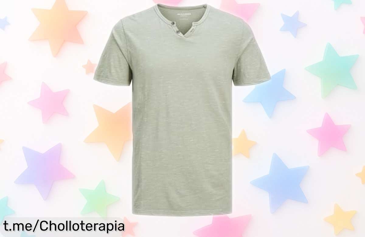 Camiseta básica de algodón JACK & JONES para hombre a precio loco, calidad danesa que molará siempre. ¡No pierdas esta oferta y luce increíble ahora!
