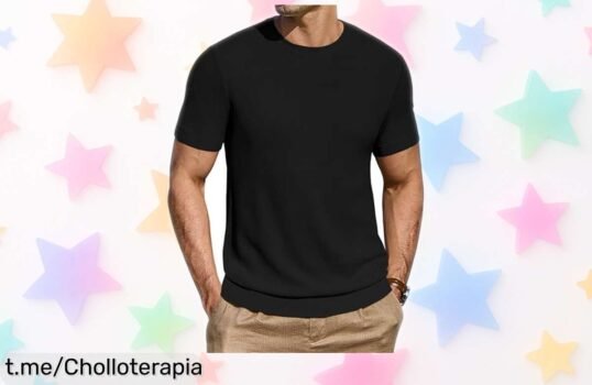 Camiseta básica de manga corta COOFANDY a precio de escándalo, te acompaña en todas tus aventuras y no querrás quedarte sin la tuya; ¡aprovéchala ya!