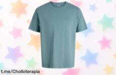 Camiseta básica de manga corta JACK & JONES a precio loco, diseño chulo y corte que te queda genial. ¡Reposta tu armario ahora antes de quedarte sin la tuya!