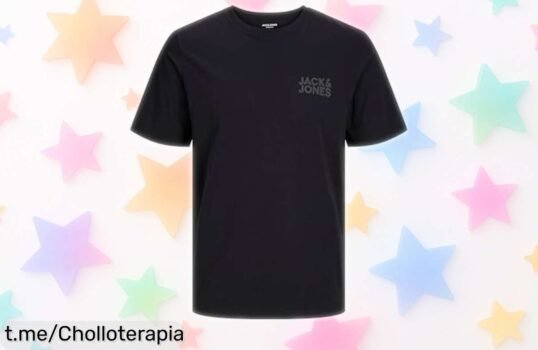 Camiseta básica de manga corta Jack & Jones, super chollo para que renueves tu armario sin complicaciones y a un precio rebajado que te hará sonreír. ¡No dejes pasar esta oportunidad!