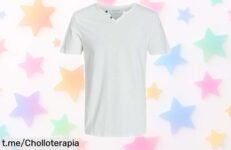 Camiseta básica de manga corta Jjesplit Neck de JACK & JONES a precio regalado, no dejes pasar esta oportunidad que hará sonreír tu armario.