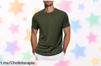 Camiseta de algodón TARAINYA para hombre con bolsillo práctico, diseño moderno y precio re-bajado. ¡No te pierdas este ofertón que todos querrán tener!