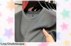 Camiseta de malla fina que parece seda, ligera y con estilo a un precio increíble: ¡no te quedes sin esta ganga perfecta para el verano!