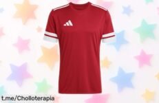 Camiseta de manga corta Adidas Squadra25 con tejido que seca rápido, ¡ahora a un precio increíblemente bajo! No te la pierdas y luce genial mientras entrenas o sales.