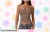 Camiseta de tirantes Y2K para mujer, ¡no se transparenta y a un precio regalado! No te quedes sin la tuya y luce espectacular combinándola con todo.