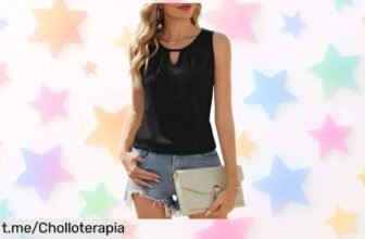 Camiseta de tirantes Zeagoo con escote en V a precio loco, respira y acompaña todos tus planes: ¡no te pierdas este ofertón exclusivo que hará brillar tu estilo!