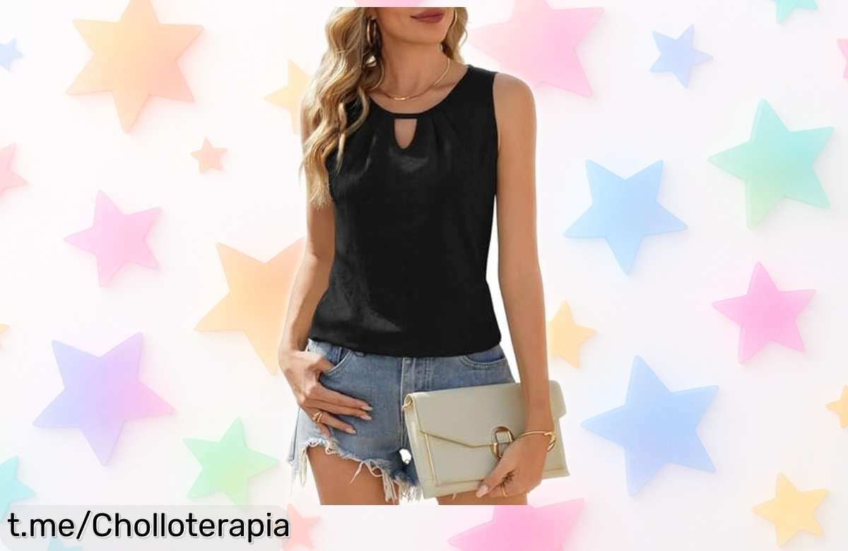 Camiseta de tirantes Zeagoo con escote en V a precio loco, respira y acompaña todos tus planes: ¡no te pierdas este ofertón exclusivo que hará brillar tu estilo!